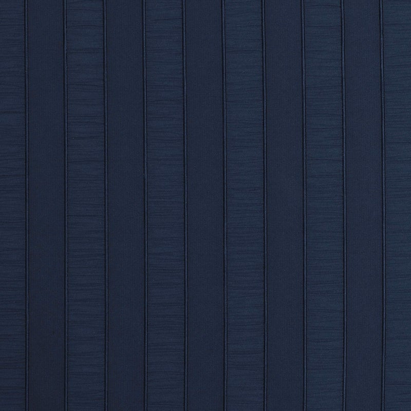 Central Park Navy Blue Shower Curtains Gathered Stripe Seersucker Puckered Ruffle Decorative Pattern for Modern Elegant Bathroom Spa Hotel with Buttonholes 70"x72", Not Waterproof - Image 5
